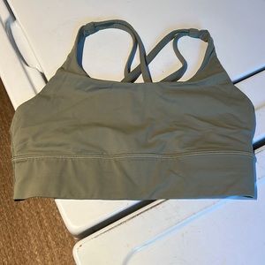 Lululemon green sports bra size 8